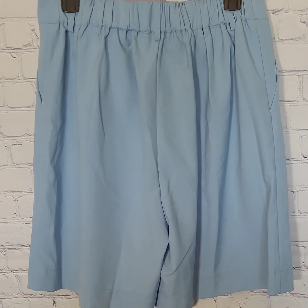 NEW Light Blue Size Large Hotouch High Waisted Fitted Short Preppy Modest